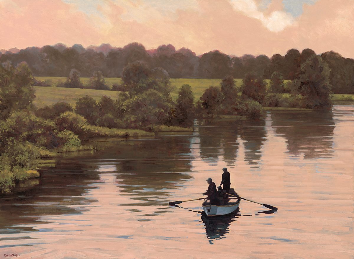 Bob White's “Glide” - oil on stretched canvas - 44 x 32